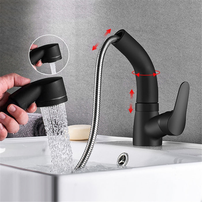 Height Adjustable Pull-out Sink Tap