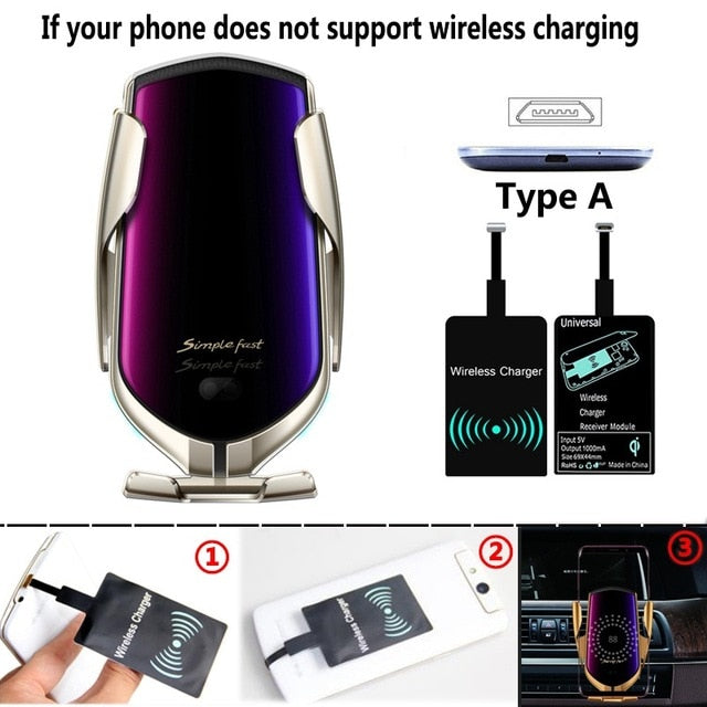 Car Charging Holder Fast Wireless Phone Holder