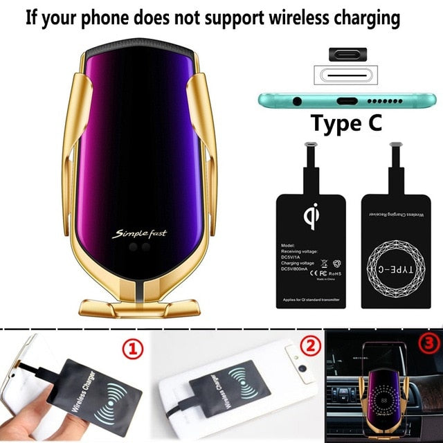 Car Charging Holder Fast Wireless Phone Holder